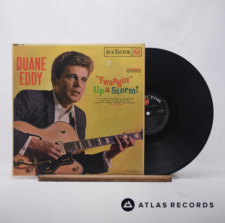 Duane Eddy "Twangin'" Up A Storm! LP Vinyl Record - Front Cover & Record