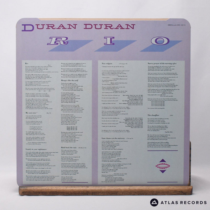 Duran Duran - Rio - Textured Sleeve A-1 B-1 LP Vinyl Record - VG+/EX