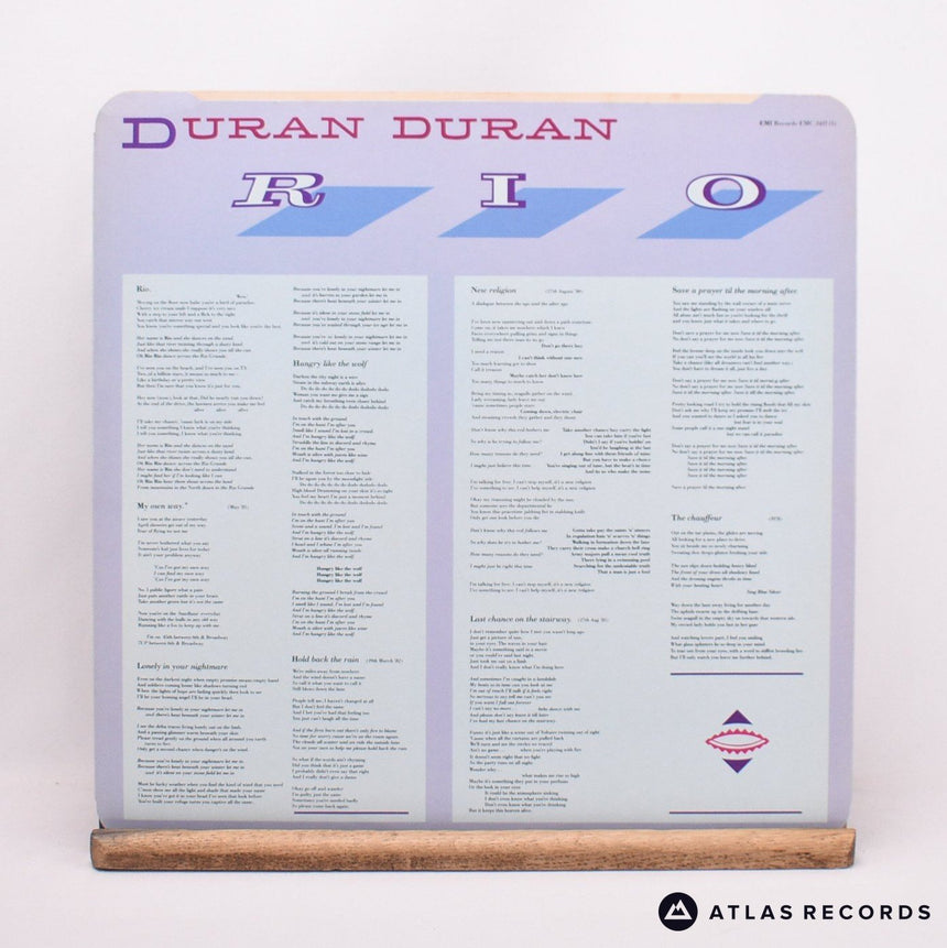 Duran Duran - Rio - First Uk Press Textured Sleeve LP Vinyl Record - EX/EX