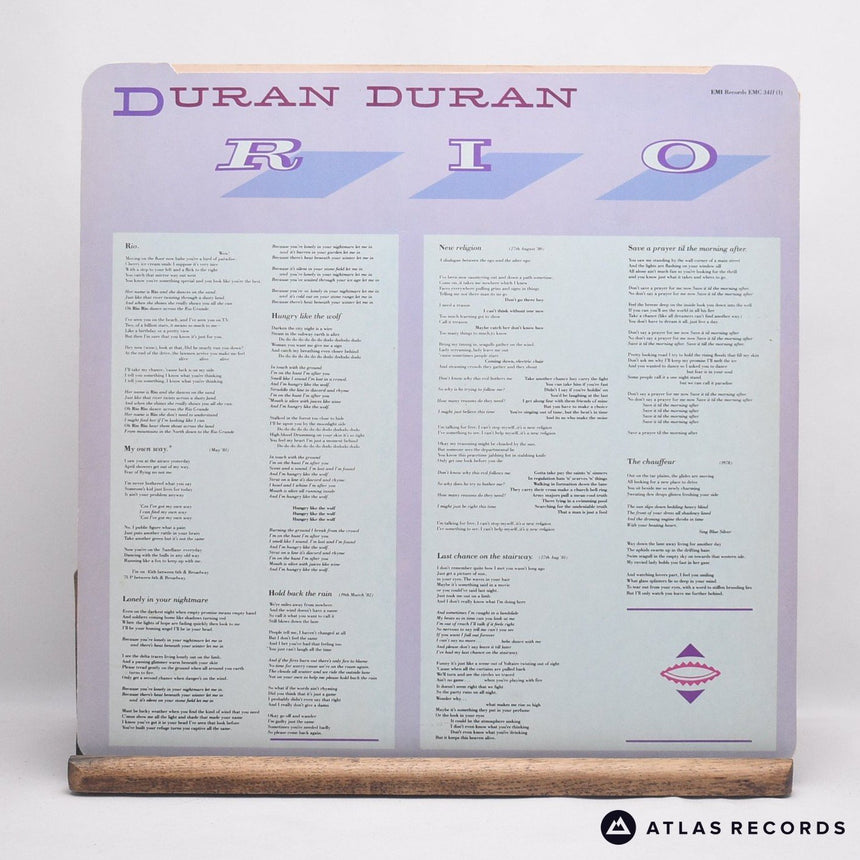 Duran Duran - Rio - First Press A-2 B-1 LP Vinyl Record - VG+/VG+