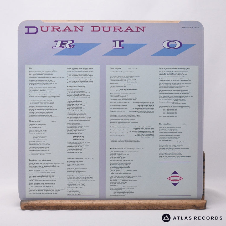 Duran Duran - Rio - Textured Sleeve A-2 B-1 LP Vinyl Record - VG+/VG+