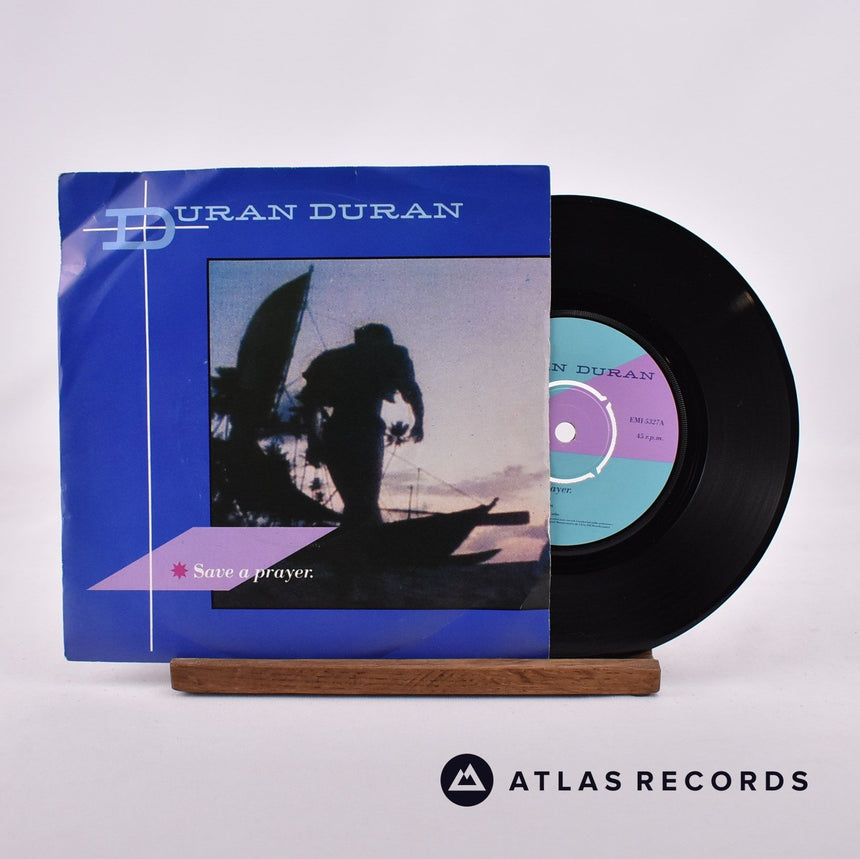 Duran Duran Save A Prayer 7" Vinyl Record - Front Cover & Record