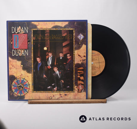 Duran Duran Seven And The Ragged Tiger LP Vinyl Record - Front Cover & Record