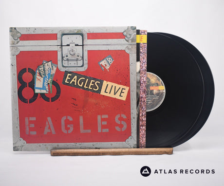 Eagles Eagles Live Double LP Vinyl Record - Front Cover & Record