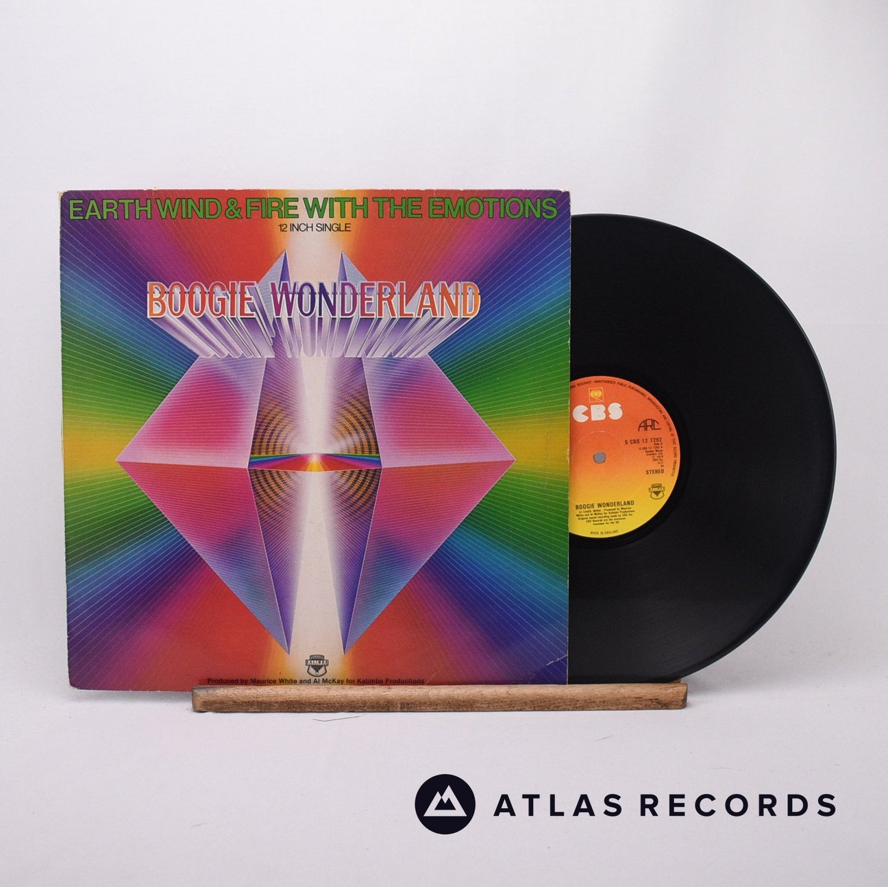 Earth, Wind & Fire Boogie Wonderland 12" Vinyl Record - Front Cover & Record