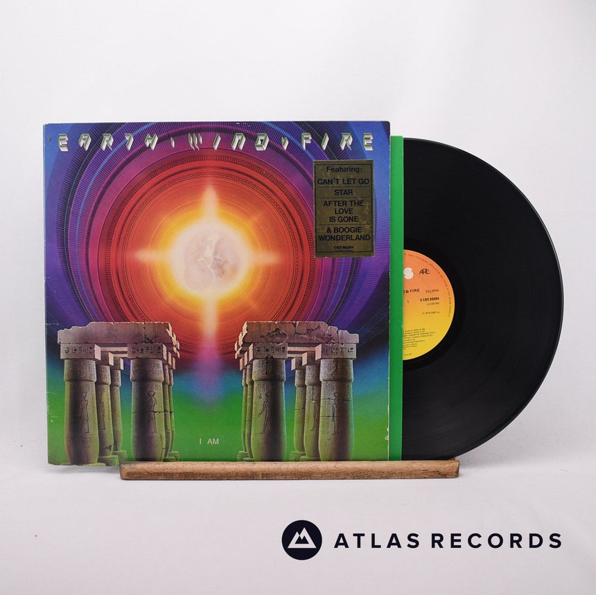 Earth, Wind & Fire I Am LP Vinyl Record - Front Cover & Record