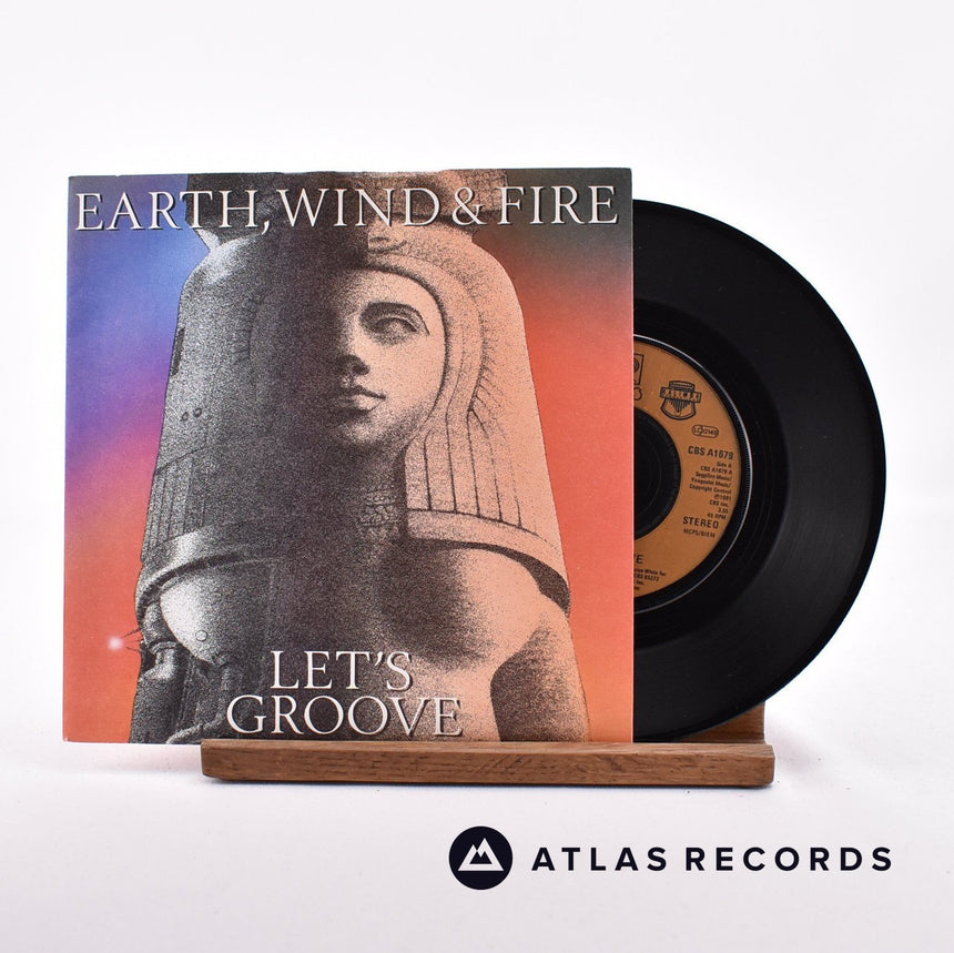 Earth, Wind & Fire Let's Groove 7" Vinyl Record - Front Cover & Record