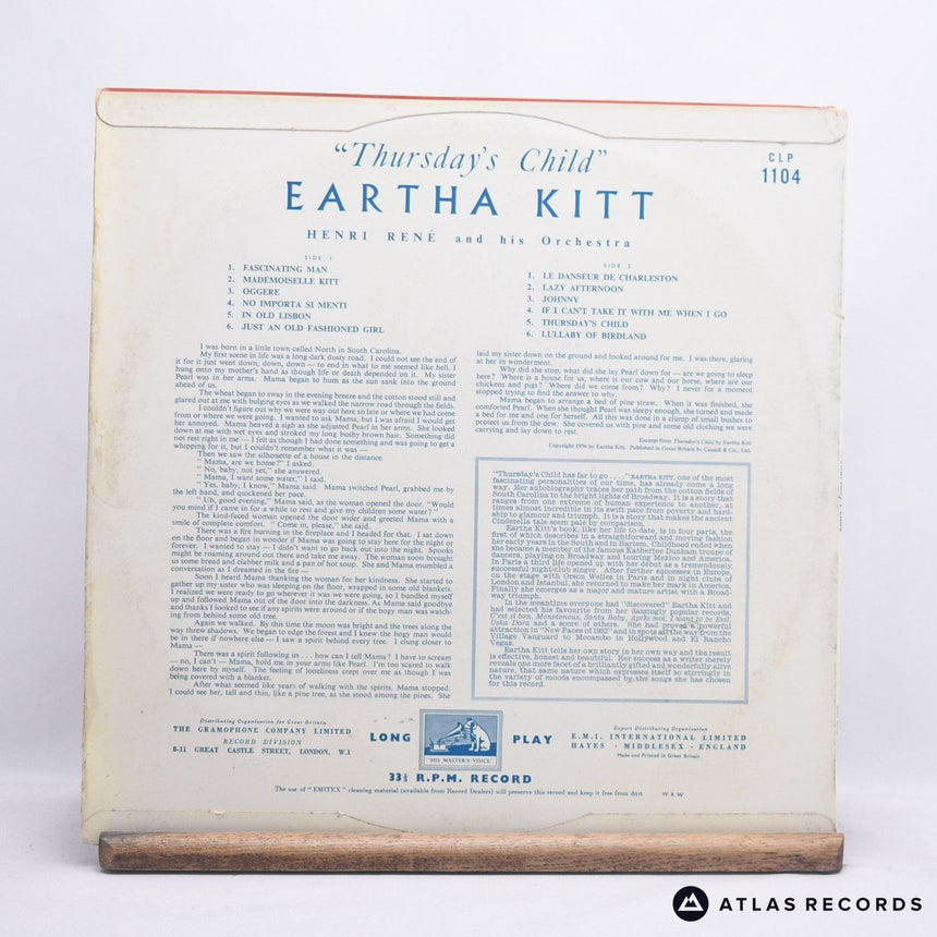 Eartha Kitt - Thursday's Child - LP Vinyl Record - VG+/VG+