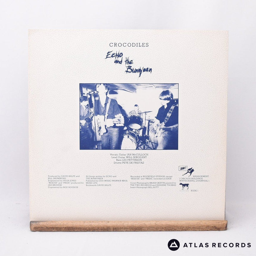 Echo & The Bunnymen - Crocodiles - First Uk Press A3 B-1 LP Vinyl Record - EX/EX