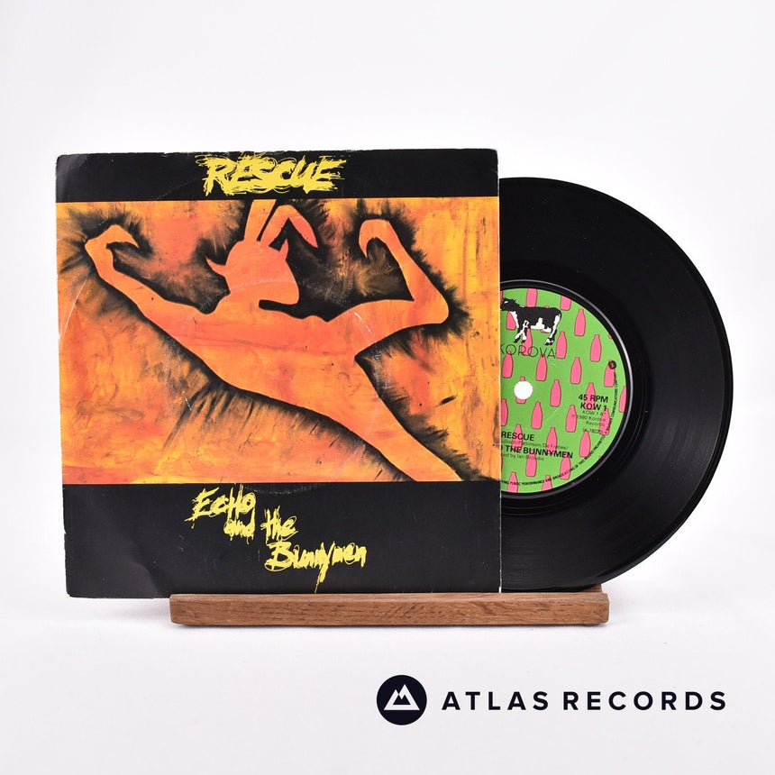 Echo & The Bunnymen Rescue 7" Vinyl Record - Front Cover & Record