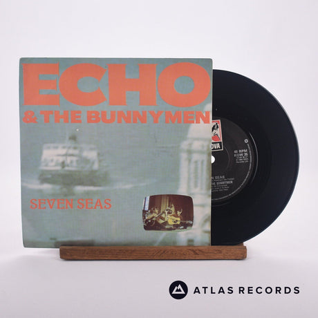 Echo & The Bunnymen Seven Seas 7" Vinyl Record - Front Cover & Record