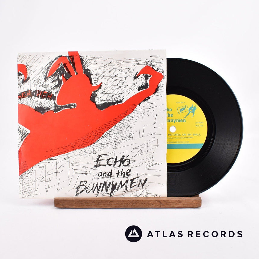 Echo & The Bunnymen The Pictures On My Wall 7" Vinyl Record - Front Cover & Record