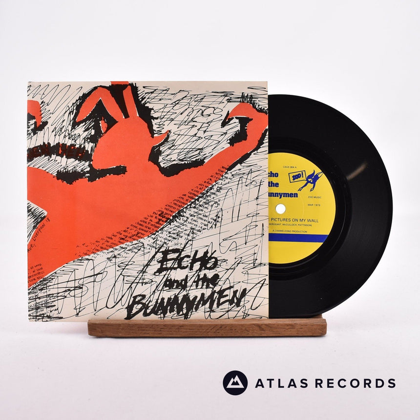 Echo & The Bunnymen The Pictures On My Wall 7" Vinyl Record - Front Cover & Record