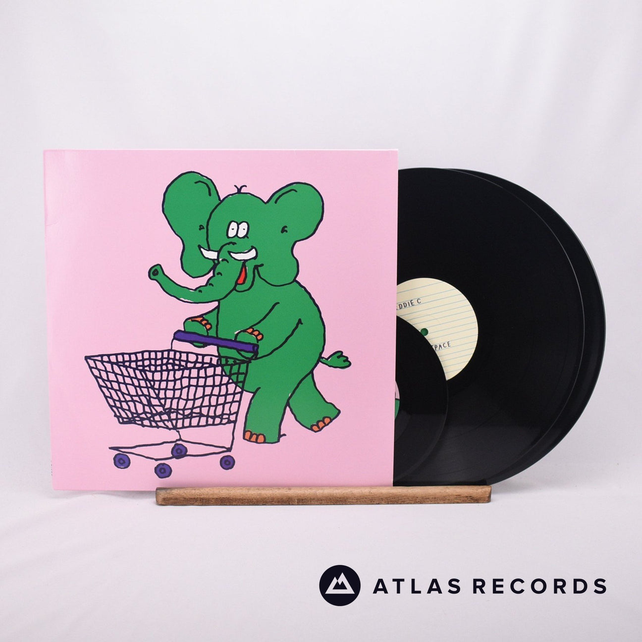 Eddie C Green Space 7" + Double LP Vinyl Record - Front Cover & Record