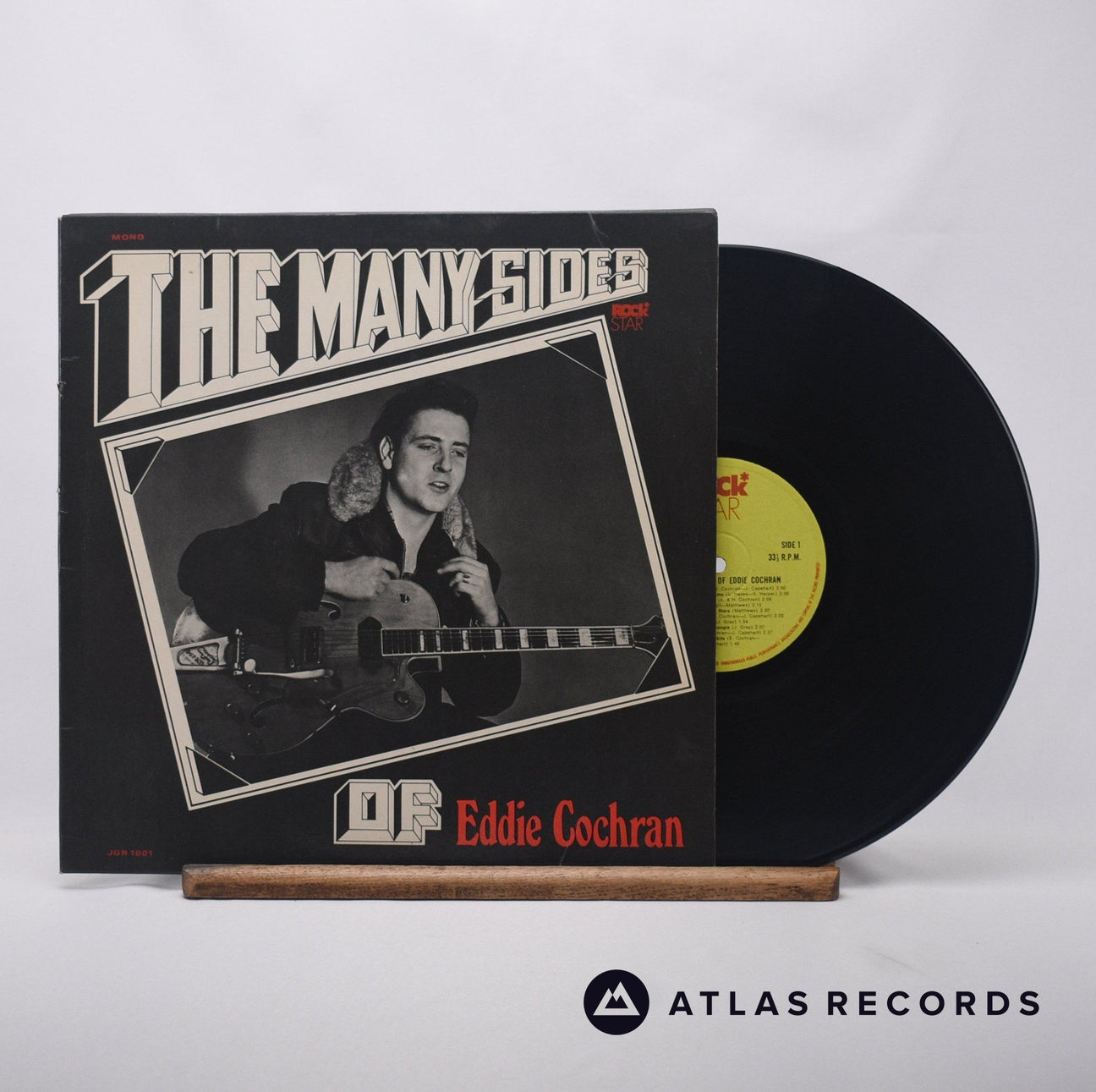 Eddie Cochran The Many Sides Of LP Vinyl Record - Front Cover & Record