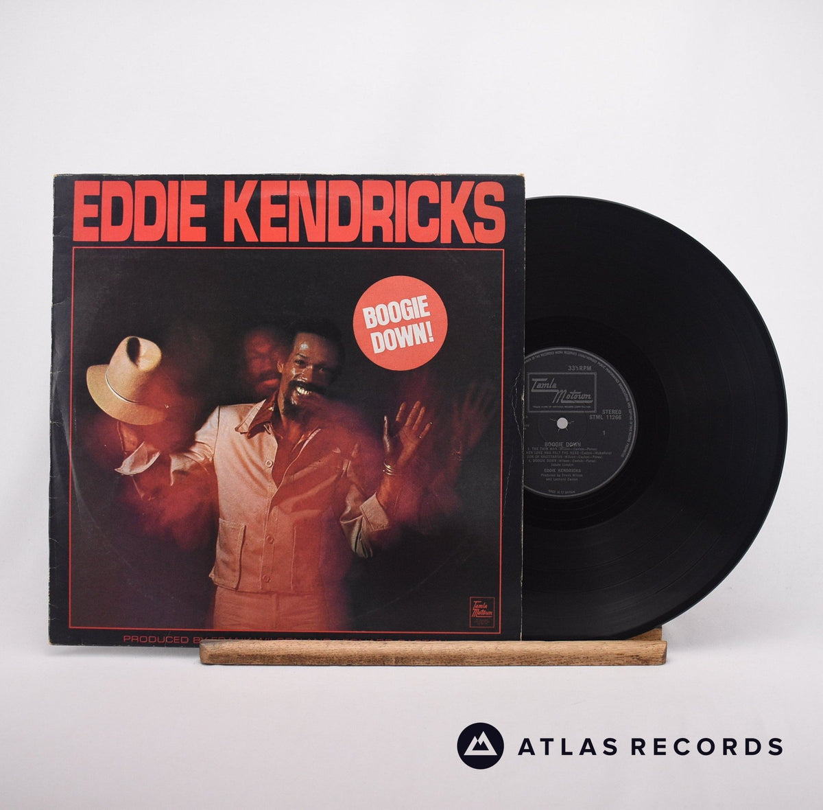 Eddie Kendricks Boogie Down LP Vinyl Record - Front Cover & Record
