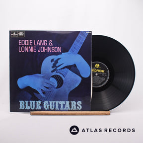 Eddie Lang Blue Guitars LP Vinyl Record - Front Cover & Record