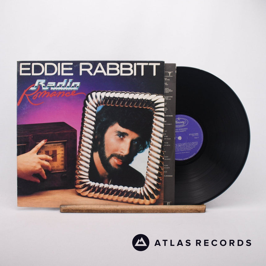 Eddie Rabbitt Radio Romance LP Vinyl Record - Front Cover & Record