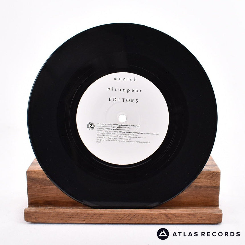 Editors - Munich - Limited Edition 7" Vinyl Record - NM/EX