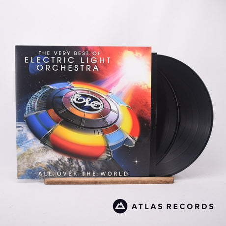 Electric Light Orchestra All Over The World - The Very Best Of 2 x LP Vinyl Record - Front Cover & Record