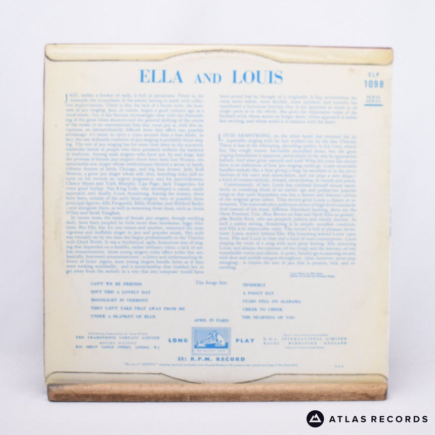 Ella Fitzgerald - Ella And Louis - Mono A-1N B-1N LP Vinyl Record - VG+/EX