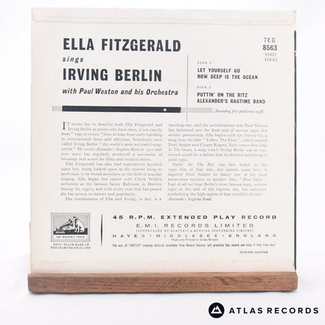 Ella Fitzgerald - Ella Fitzgerald Sings Irving Berlin - 7" EP Vinyl Record - EX/VG+