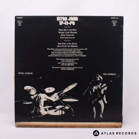 Elton John - 17-11-70 - LP Vinyl Record - VG+/EX