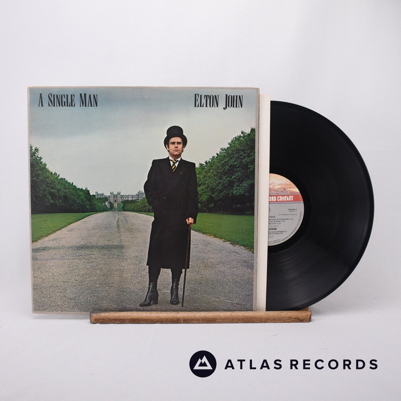 Elton John A Single Man LP Vinyl Record - Front Cover & Record