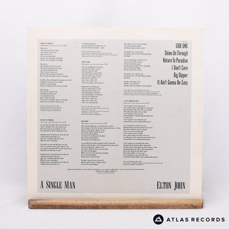 Elton John - A Single Man - Gatefold LP Vinyl Record - EX/VG+