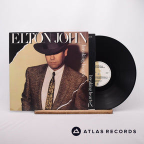 Elton John Breaking Hearts LP Vinyl Record - Front Cover & Record