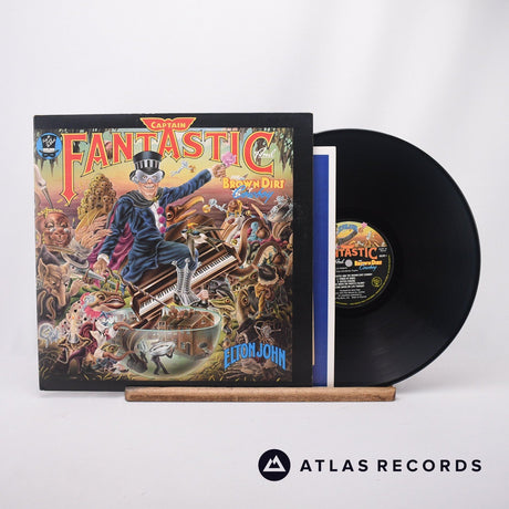 Elton John Captain Fantastic And The Brown Dirt Cowboy LP Vinyl Record - Front Cover & Record