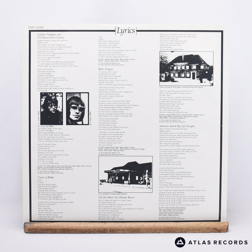 Elton John - Captain Fantastic And The Brown Dirt Cowboy - LP Vinyl Record