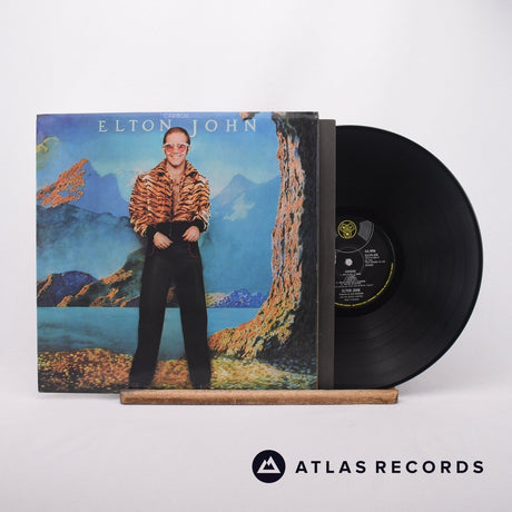 Elton John Caribou LP Vinyl Record - Front Cover & Record