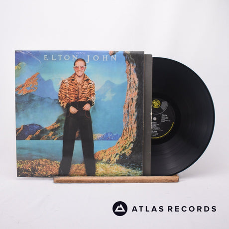 Elton John Caribou LP Vinyl Record - Front Cover & Record