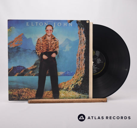 Elton John Caribou LP Vinyl Record - Front Cover & Record