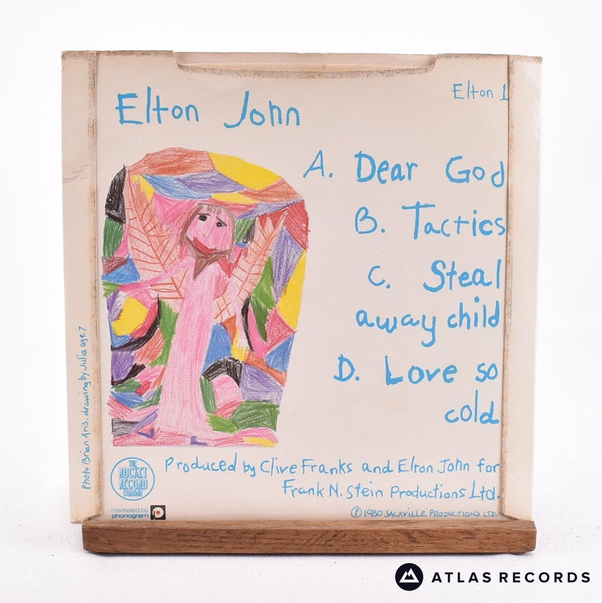 Elton John - Dear God - 2 x 7" Vinyl Record - VG+/VG