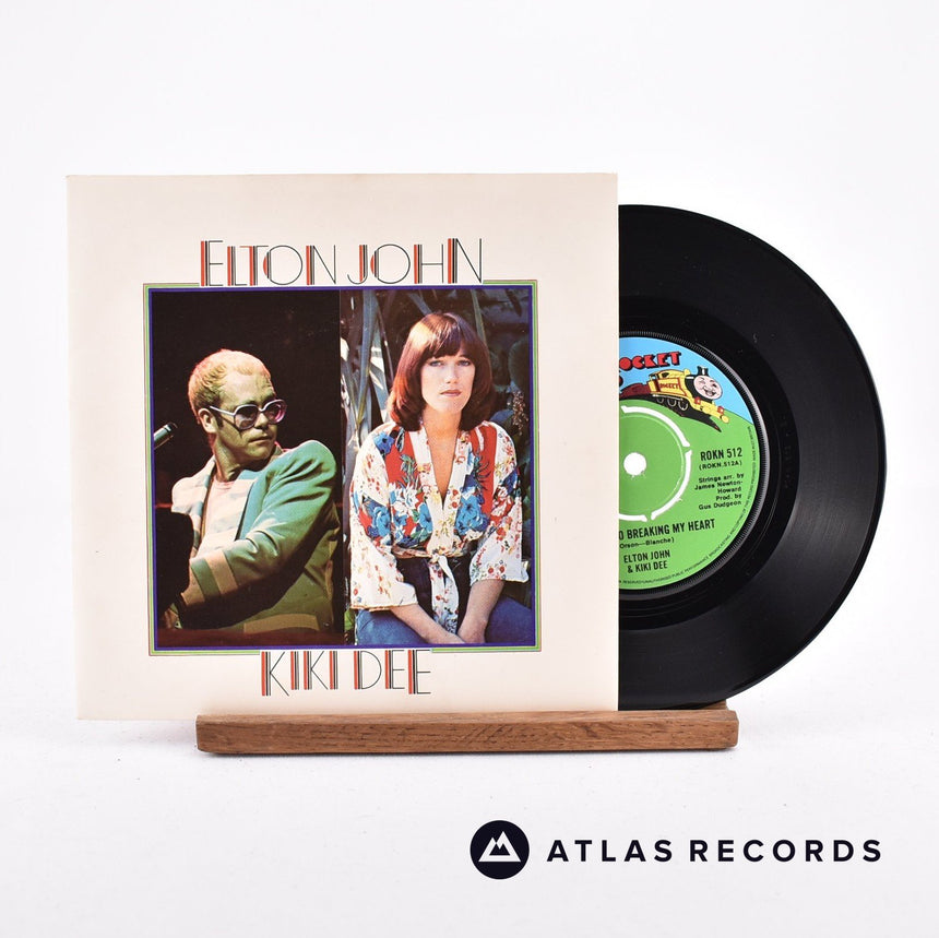 Elton John Don't Go Breaking My Heart 7" Vinyl Record - Front Cover & Record