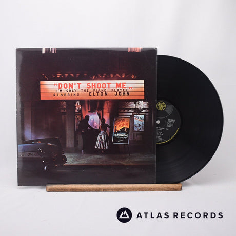 Elton John Don't Shoot Me I'm Only The Piano Player LP Vinyl Record - Front Cover & Record