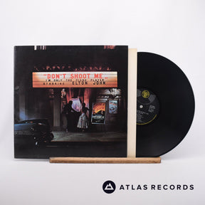 Elton John Don't Shoot Me I'm Only The Piano Player LP Vinyl Record - Front Cover & Record