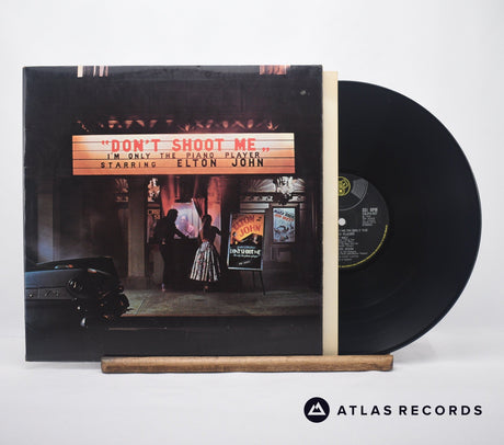 Elton John Don't Shoot Me I'm Only The Piano Player LP Vinyl Record - Front Cover & Record