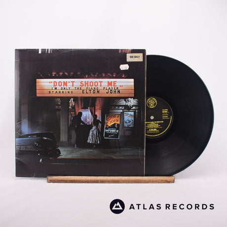 Elton John Don't Shoot Me I'm Only The Piano Player LP Vinyl Record - Front Cover & Record