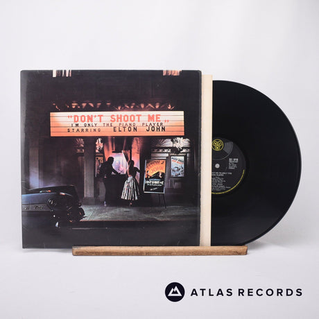 Elton John Don't Shoot Me I'm Only The Piano Player LP Vinyl Record - Front Cover & Record