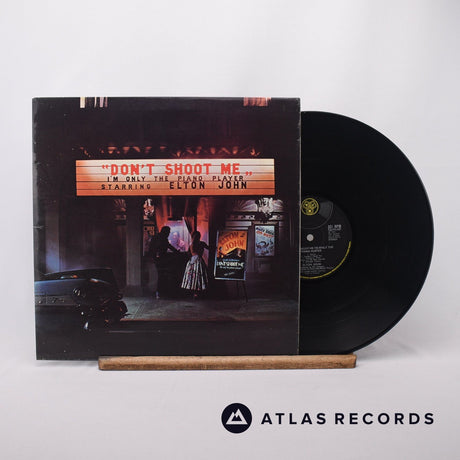 Elton John Don't Shoot Me I'm Only The Piano Player LP Vinyl Record - Front Cover & Record