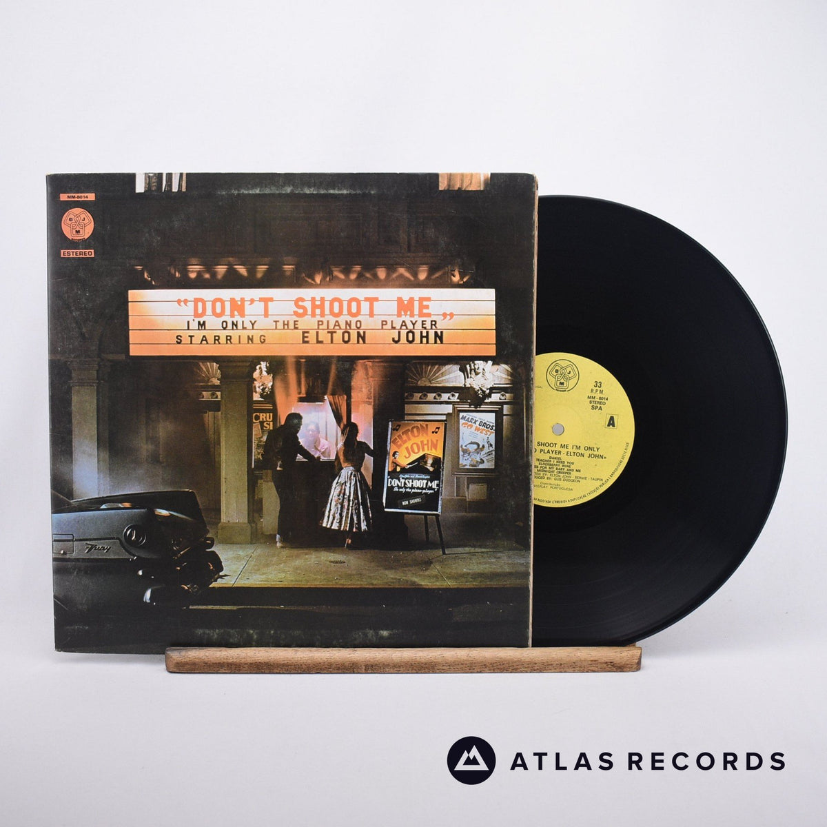 Elton John Don't Shoot Me I'm Only The Piano Player LP Vinyl Record - Front Cover & Record