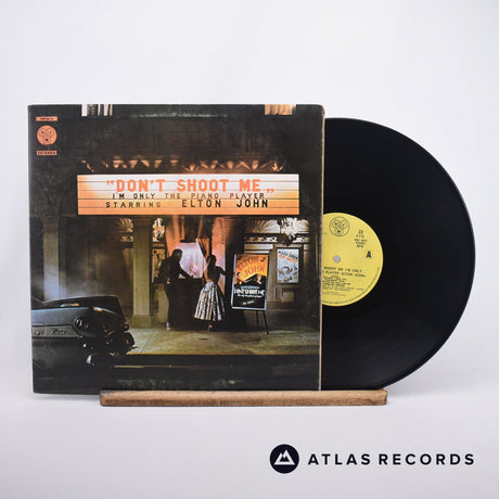 Elton John Don't Shoot Me I'm Only The Piano Player LP Vinyl Record - Front Cover & Record
