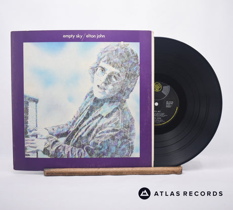 Elton John Empty Sky LP Vinyl Record - Front Cover & Record