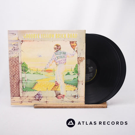 Elton John Goodbye Yellow Brick Road 2 x LP Vinyl Record - Front Cover & Record