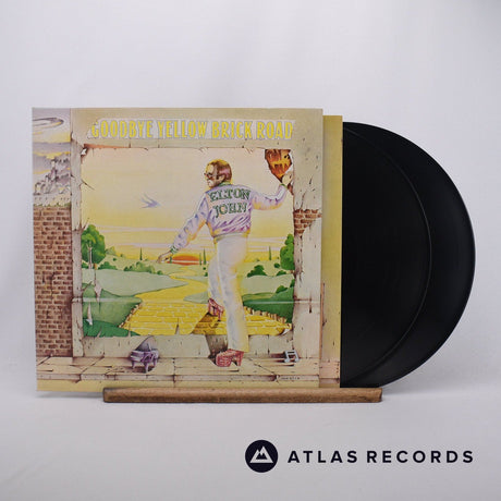 Elton John Goodbye Yellow Brick Road 2 x LP Vinyl Record - Front Cover & Record