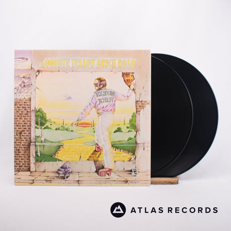 Elton John Goodbye Yellow Brick Road 2 x LP Vinyl Record - Front Cover & Record