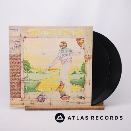 Elton John Goodbye Yellow Brick Road 2 x LP Vinyl Record - Front Cover & Record